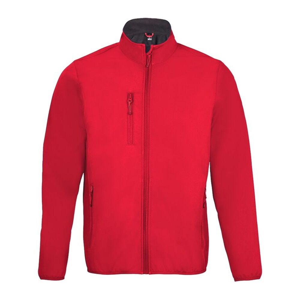 SOLS Mens Radian Soft Shell Jacket / Pepper Red